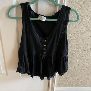 Small Black We The People Top